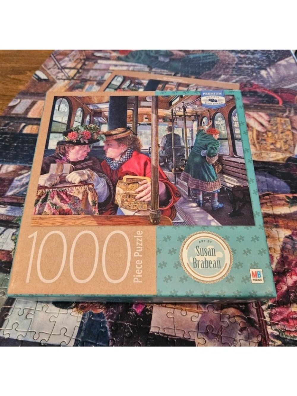 1000 piece puzzle Susan Brabeau artist Milton Bradled MB "The Conversation"